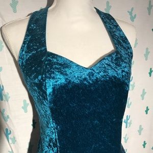 Vintage Velvet Bodycon Dress